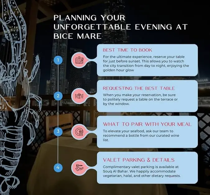 Planning Your Unforgettable Evening at Bice Mare